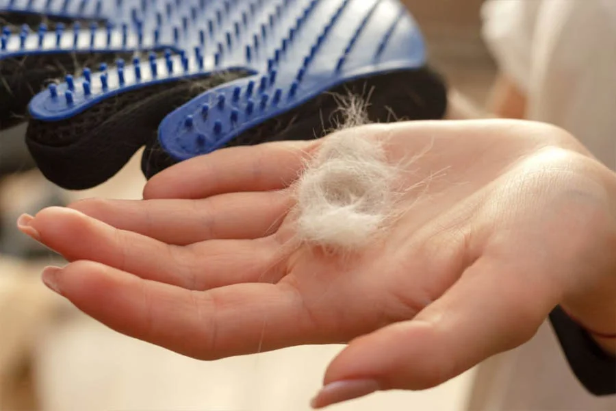 pet grooming glove